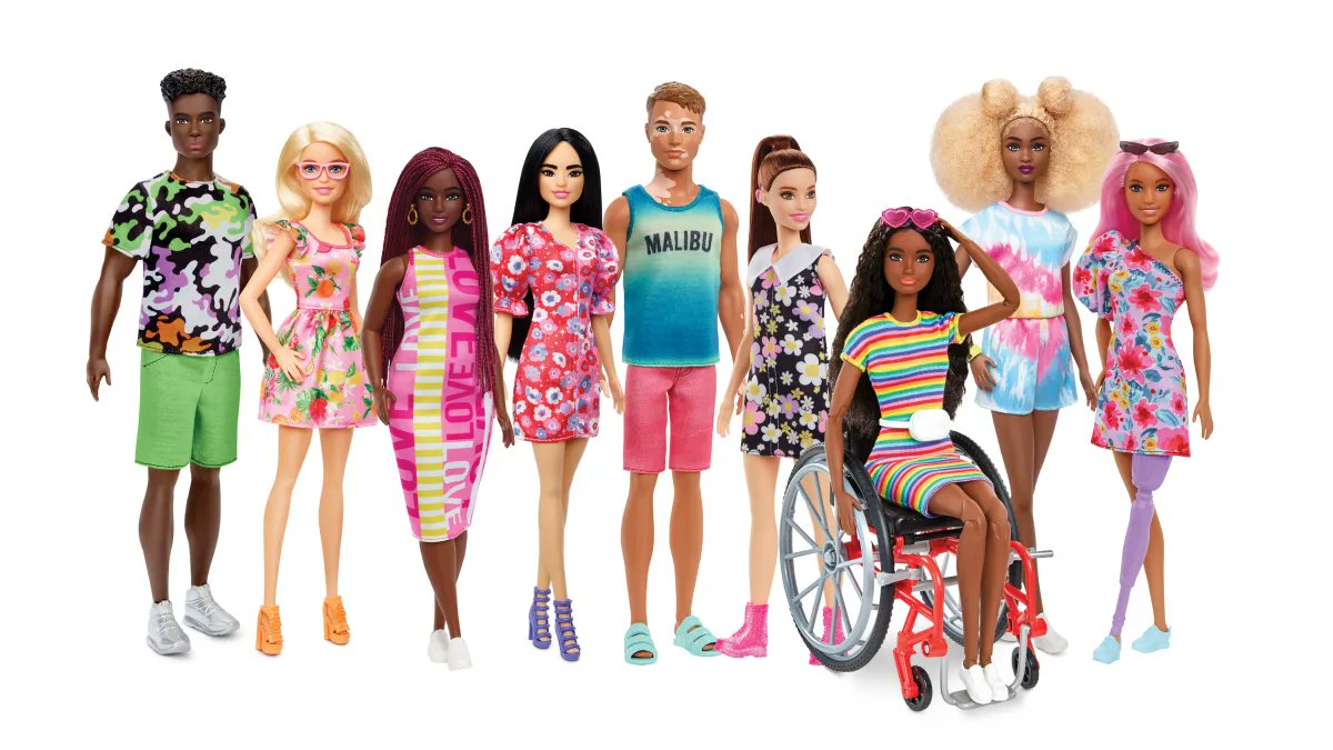 FASTProject2's tweet image. Mattel company continues to promote the inclusion and acceptance of diversity in its Barbies fashionista series. 

More information at 👉 buff.ly/3meXfeZ.

#FastProject #AccessibleTourism #AccessibleTravel #accessibility #DifferentlyAbled #WheelChairAccessible
