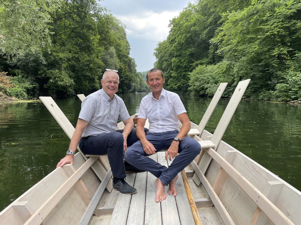 Fantastic locale to discuss #EAUGuidelines! Prof. Fred Witjes, visiting professor at the Department of Urology in Tübingen, joined me to discuss real world experiences with the latest #NMIBC updates.
