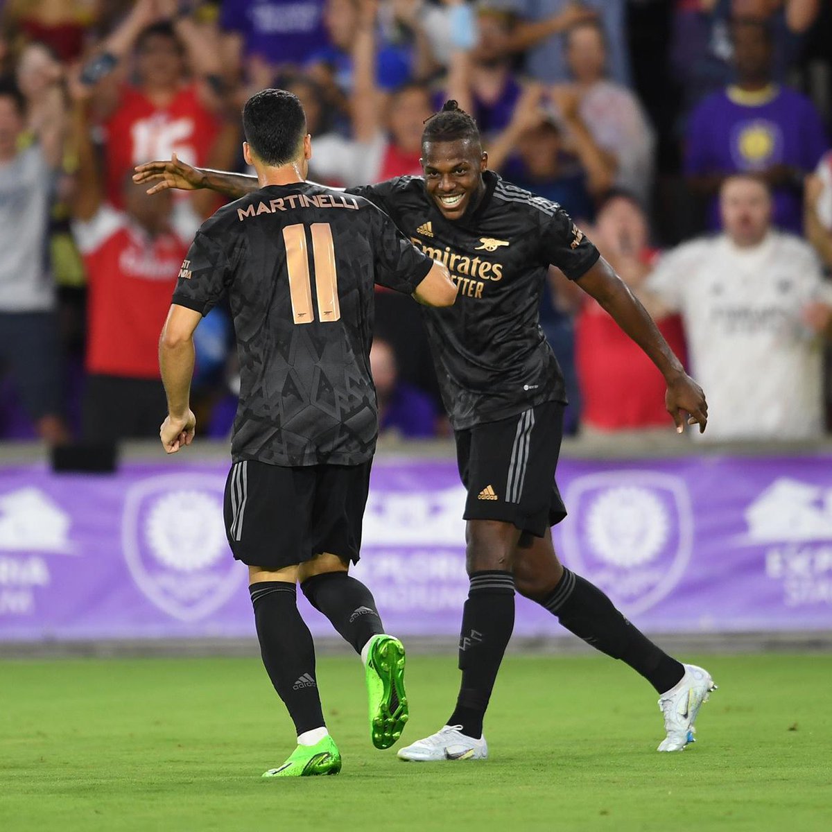 ClockEndNews's tweet photo. Arsenal beat Orlando City 3-1 at Exploria Stadium thanks to goals from Martinelli, Nketiah and Nelson. ๐ฃโซ๏ธ
#ORLARS https://t.co/bZMcp1gtBQ