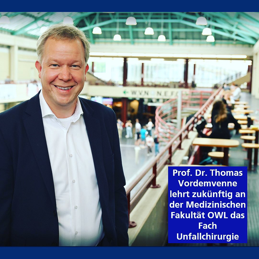 Prof. Dr. Thomas Vordemvenne ist im Fach Unfallchirurgie zum Universitätsprofessor ernannt worden. #medizinstudium #krankenhaus #chirurgie #mediziner