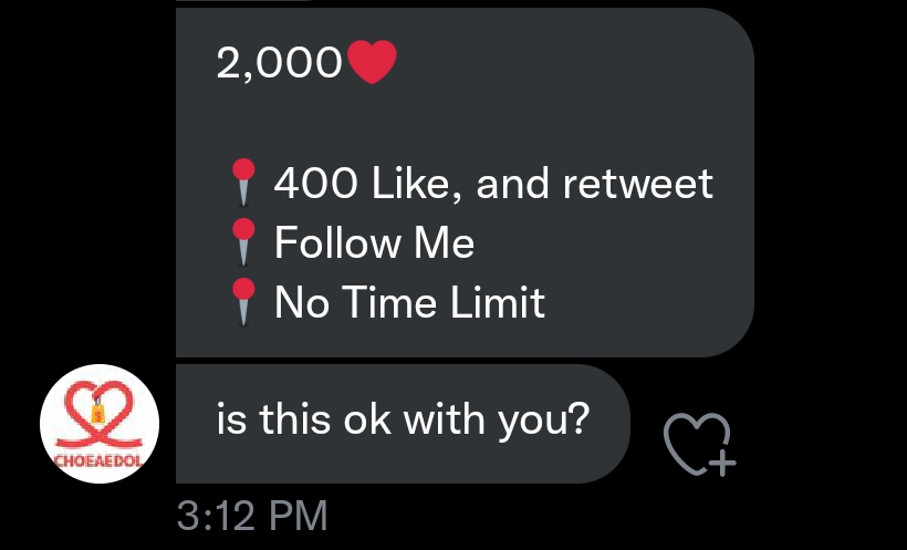 miilkymin's tweet photo. 📢 2000 HEARTS FOR #BTS

➥ 400 likes  
➥  400 rts
➥ follow @GoChoeaedol 

『NO TIME LIMIT』 WE CAN DO THIS‼️ https://t.co/Vxl1xPSjXA