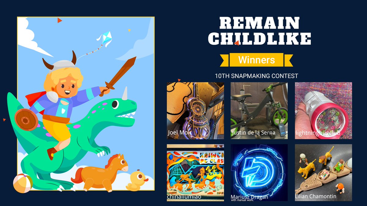 snapmaker's tweet image. Congrats to the winners of the 10th #Snapmaking Contest! 

🥇Joel Moir - Snapmaker 2.0 F350
🥈Justin de la Serna -10W Laser Module
🥉lightningbugclub - $200 Material Coupon
🏅Lucky Prize: @chinaliumiao, Mariusz Dragan, Lilian Chamontin
🎁Voter Prize: Chris Fish, Mohan C Kartha