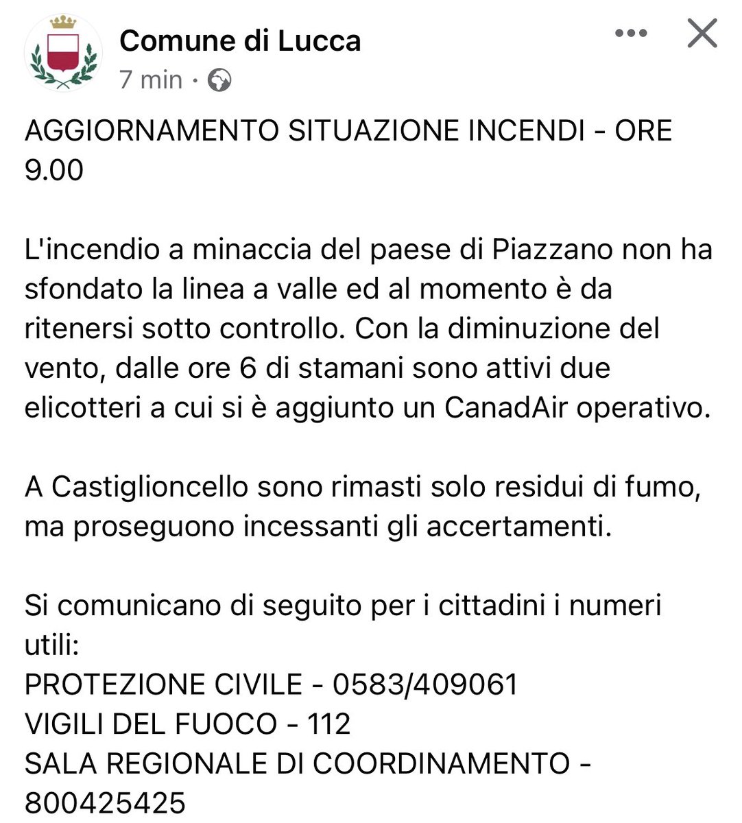 sanmacariolucca's tweet photo. #incendio #massarosa #piazzano https://t.co/l7u93p8Qfg