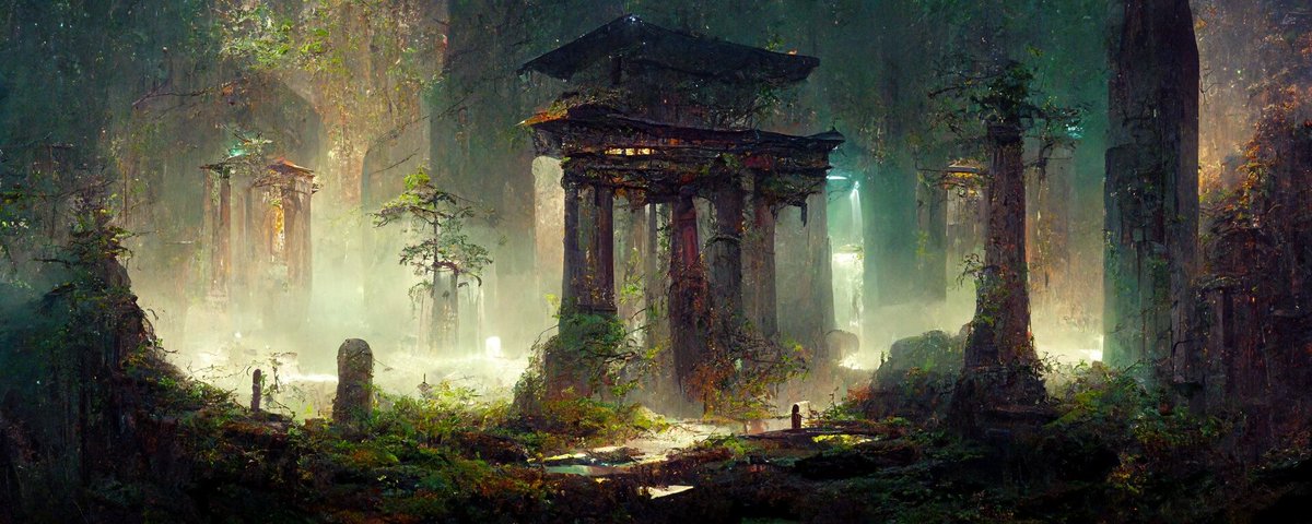 UNIQIMAGEO's tweet photo. #conceptart #environment #photo #Temple #forest #NFTs https://t.co/9RJh9BfITC