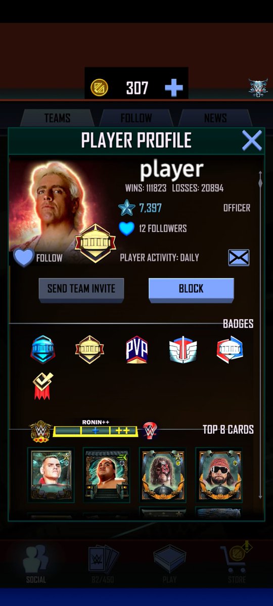 cr4ig1997's tweet photo. @WWESuperCard that's the account I'm talking about, it was called craig4:20 now it's called player? Doesn't even load on my account when I go onto the game it literally just loads my maelstrom account🙄 https://t.co/ypngXfODqB