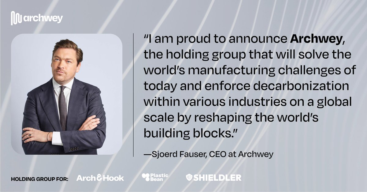 Today, we embark on a new chapter of exponential growth. As the first company in the world to create unlimited recycled material supplies, our new holding group <a href="/Archwey_/">Archwey</a>  is on a mission to rid the world of #virginplastic. 
bit.ly/3yTmvNK