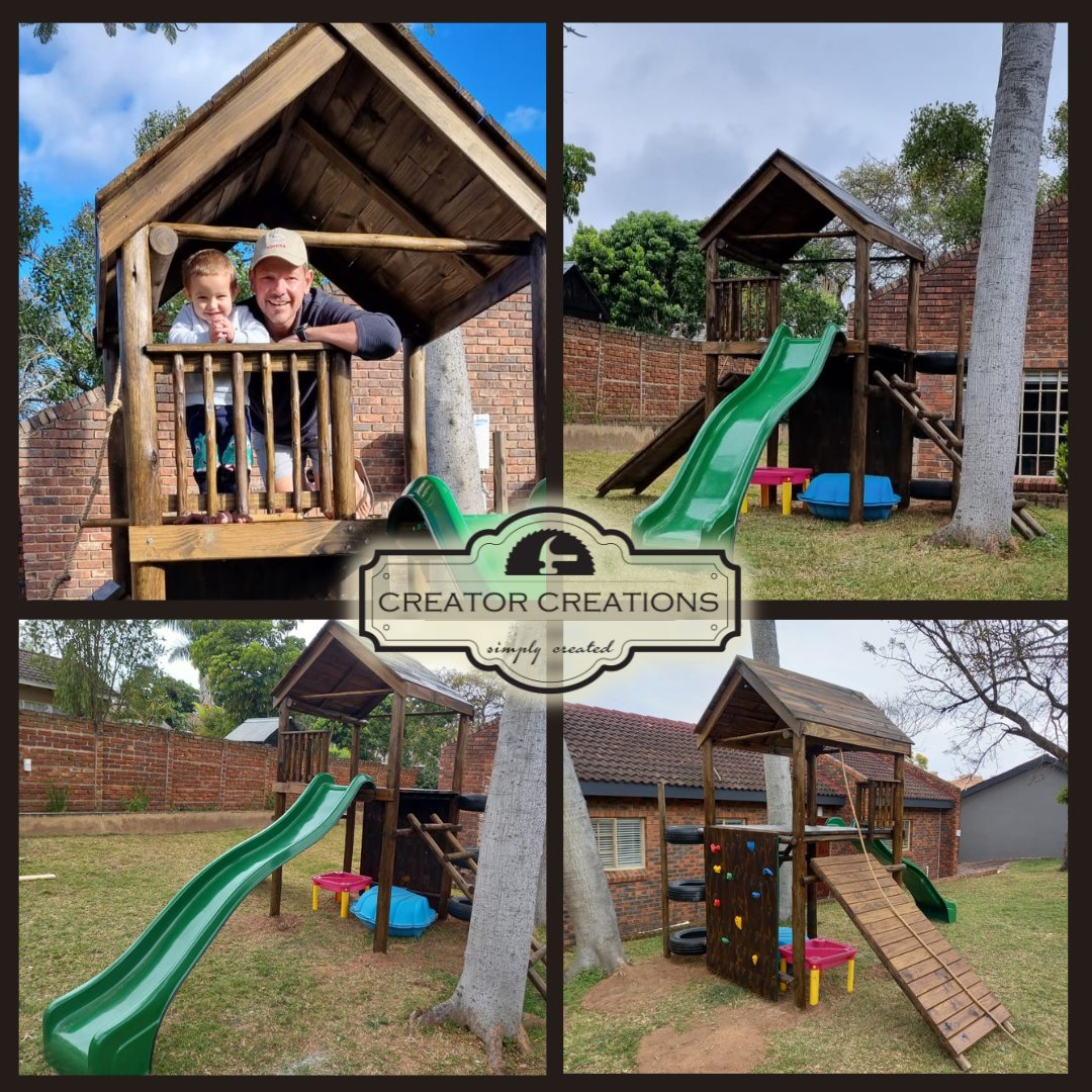 CreatorCreate's tweet image. A big thanks to Sune' and Liaan Minnie for ordering your own custom Jungle gym with Creator Creations for your little one! We hope he loves it!

+27 82 9288 633 | creatorcreations.com | create@creatorcreations.com

#CustomJungleGyms
#CreatorCreationsJungleGyms