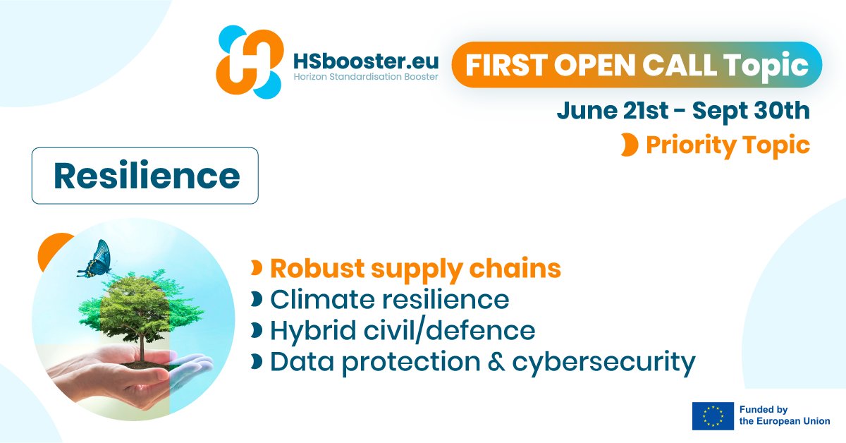 HSboosterEU's tweet photo. .@EU_Commission Strategy on adaptation to #climatechange outlines how EU can adapt to the this impact and become #climateresilient by 2050.
Resilience is one of the @HSboosterEU key priorities 🌲 Apply to get support from #Standardisation experts🙌
https://t.co/lnXFAlMhwz https://t.co/GVY8CDeogQ