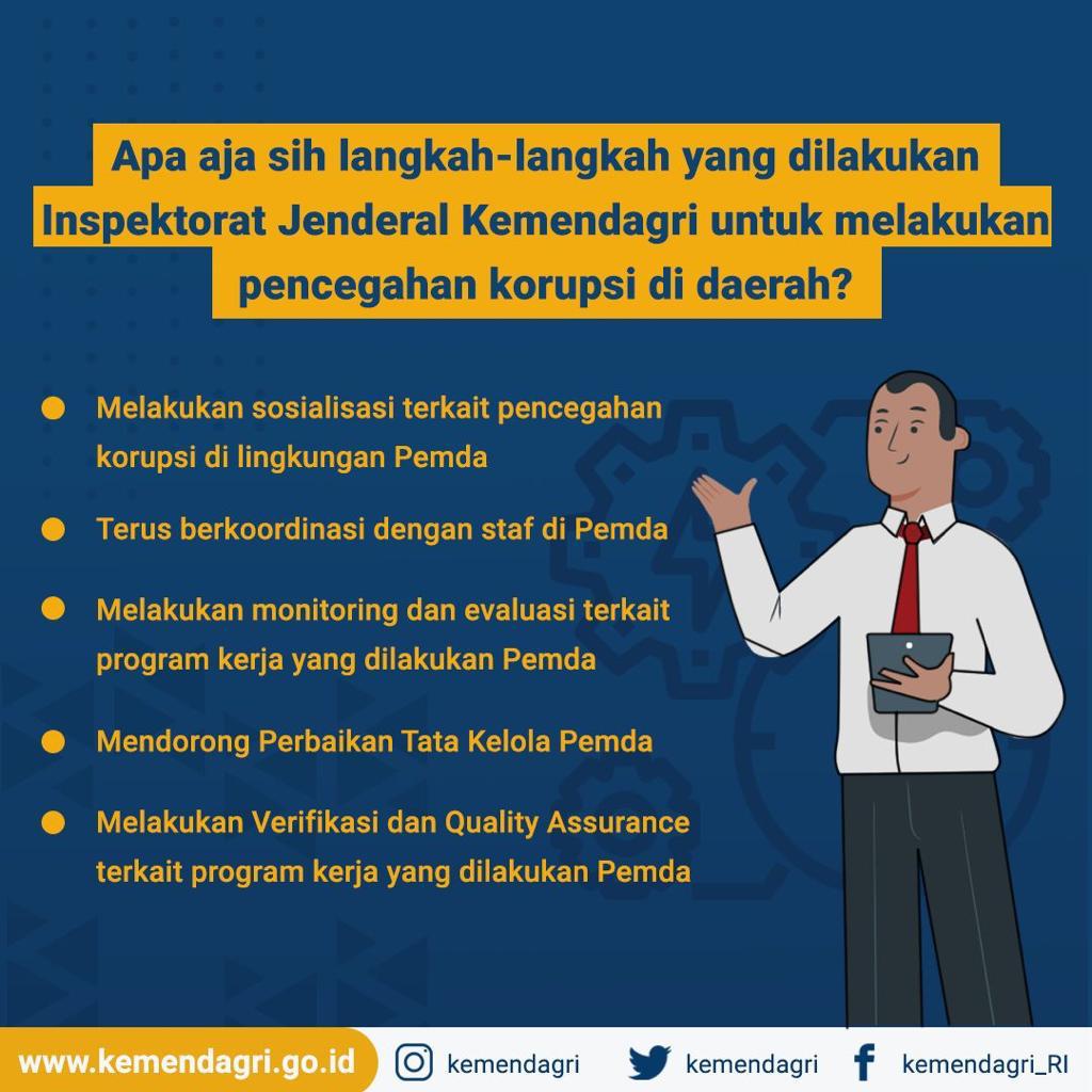 kemendagri's tweet photo. Teman Praja, tahu gak sih kalau Kemendagri memiliki tugas sebagai koordinator pencegahan korupsi di lingkup pemerintah daerah? Lalu tugasnya seperti apa sih? Yuk simak postingan berikut dan jangan lupa sampaikan pendapat kalian ya!

#GenerasiPeka
#MudaMudiPeduliNegeri
#kemendagri https://t.co/VsQwXqvumK