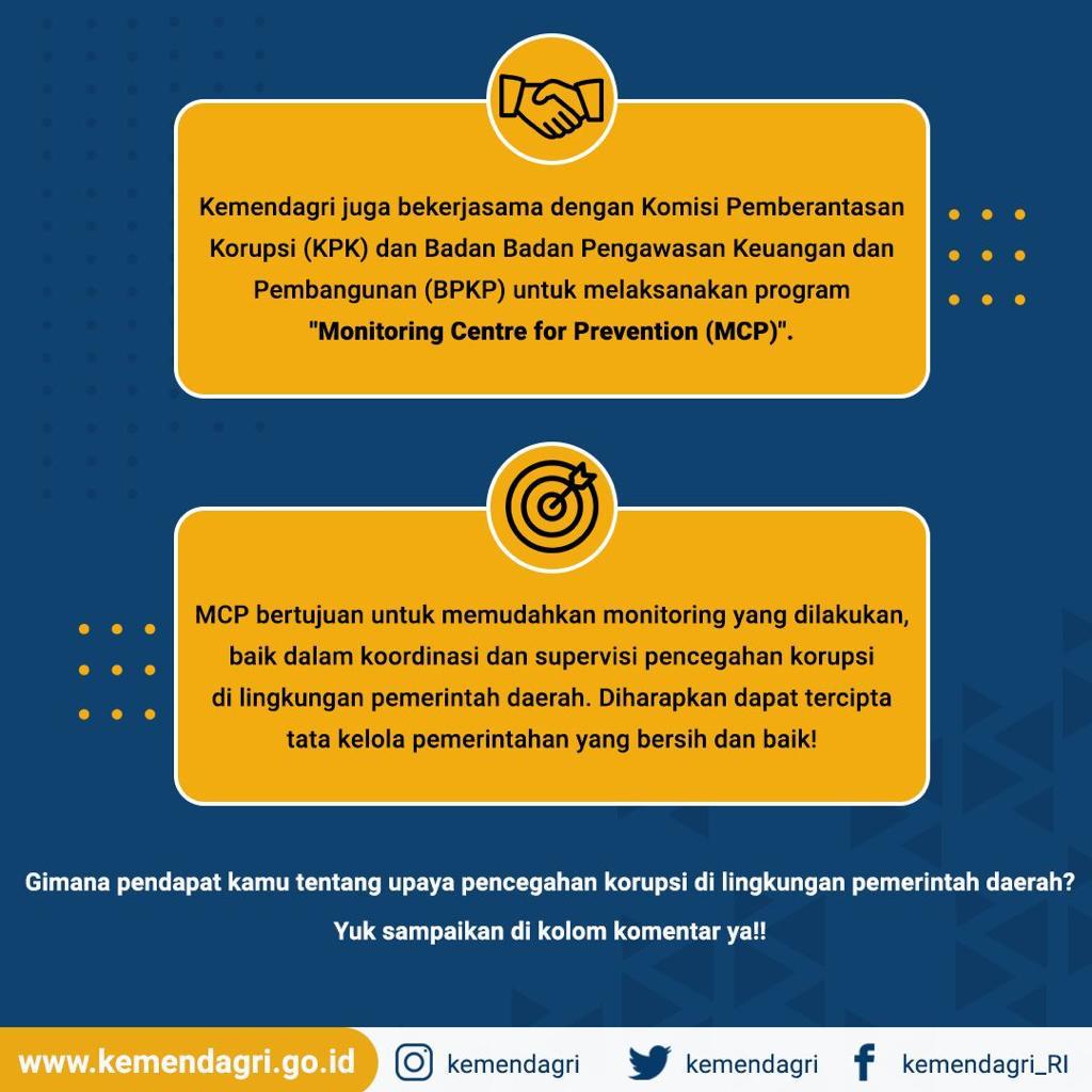 Teman Praja, tahu gak sih kalau Kemendagri memiliki tugas sebagai koordinator pencegahan korupsi di lingkup pemerintah daerah? Lalu tugasnya seperti apa sih? Yuk simak postingan berikut dan jangan lupa sampaikan pendapat kalian ya! #GenerasiPeka #MudaMudiPeduliNegeri #kemendagri