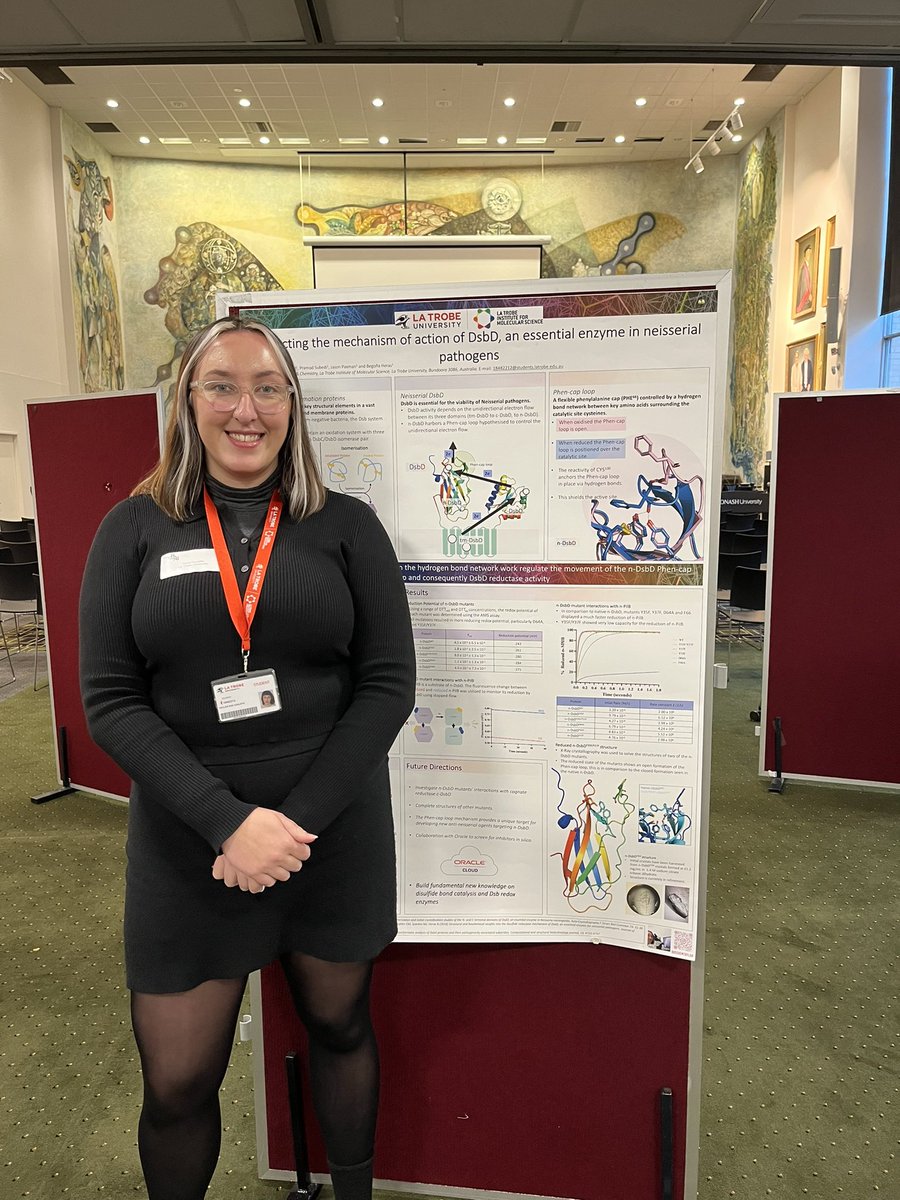 Laura Osellame (@lauraosellame1) on Twitter photo Congrats to the <a href="/LIMSLTU/">La Trobe Institute for Molecular Science</a> students <a href="/MelbProtein/">Melbourne Protein Group</a> 2022 this year. All amazing posters and congrats to our winners <a href="/Scootenburg/">Scott Williams</a> (<a href="/HulettLab/">Hulett Lab</a>), Kaitlin Clarke (<a href="/BegonaHeras/">Begona Heras</a> lab) and Shi Xiamen Sun (Kvansakul lab) π€© Congrats to the <a href="/LIMSLTU/">La Trobe Institute for Molecular Science</a> students <a href="/MelbProtein/">Melbourne Protein Group</a> 2022 this year. All amazing posters and congrats to our winners <a href="/Scootenburg/">Scott Williams</a> (<a href="/HulettLab/">Hulett Lab</a>), Kaitlin Clarke (<a href="/BegonaHeras/">Begona Heras</a> lab) and Shi Xiamen Sun (Kvansakul lab) π€©