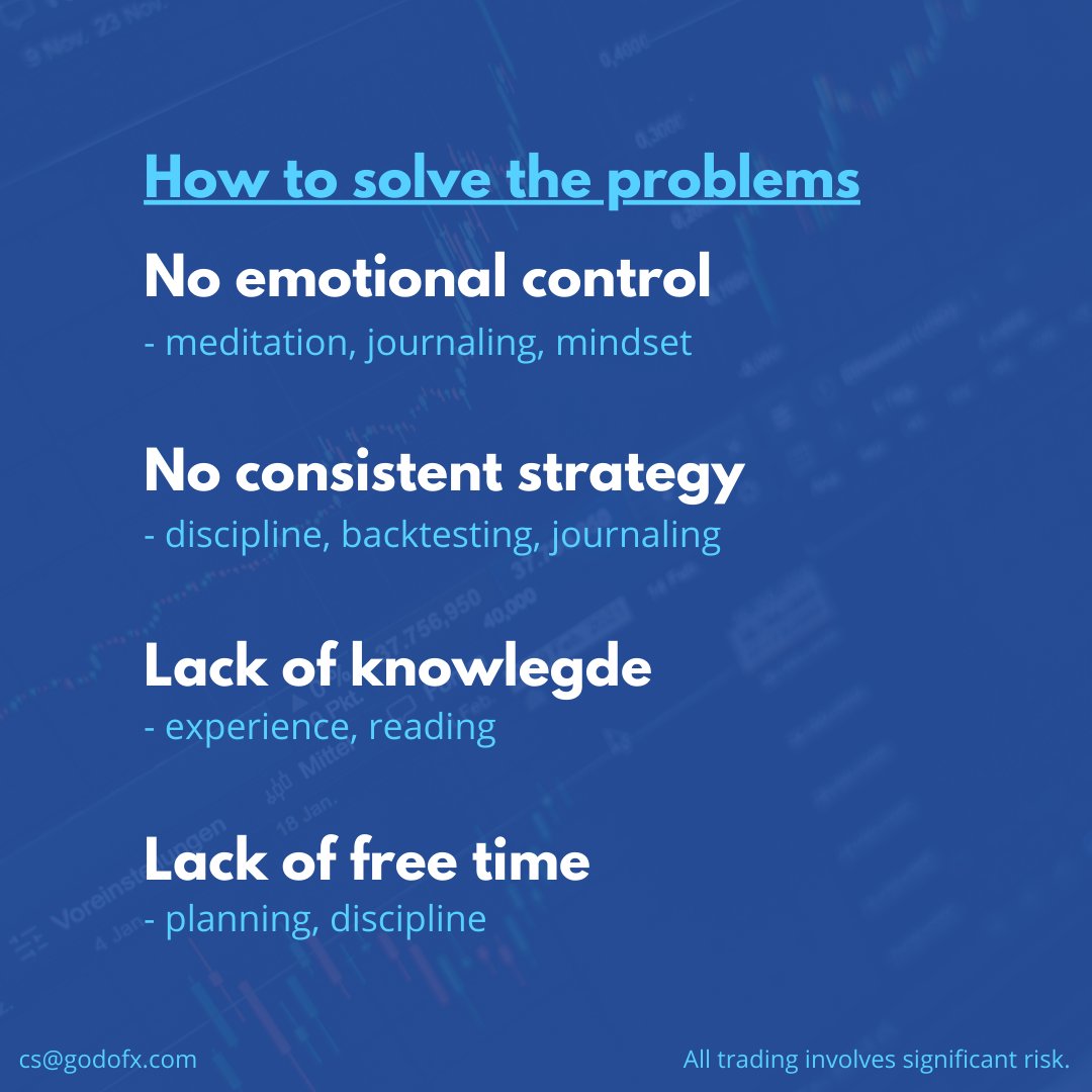 GoDo_CM's tweet photo. As this post presents the most common trading problems in a simple manner, it may seem they are easy to solve, but they aren't.👀
#traderslife #onlinetrade #onlinetrading #tradingproblems #tradingtips #tipsfortraders #godofx https://t.co/xE3a96GyGD