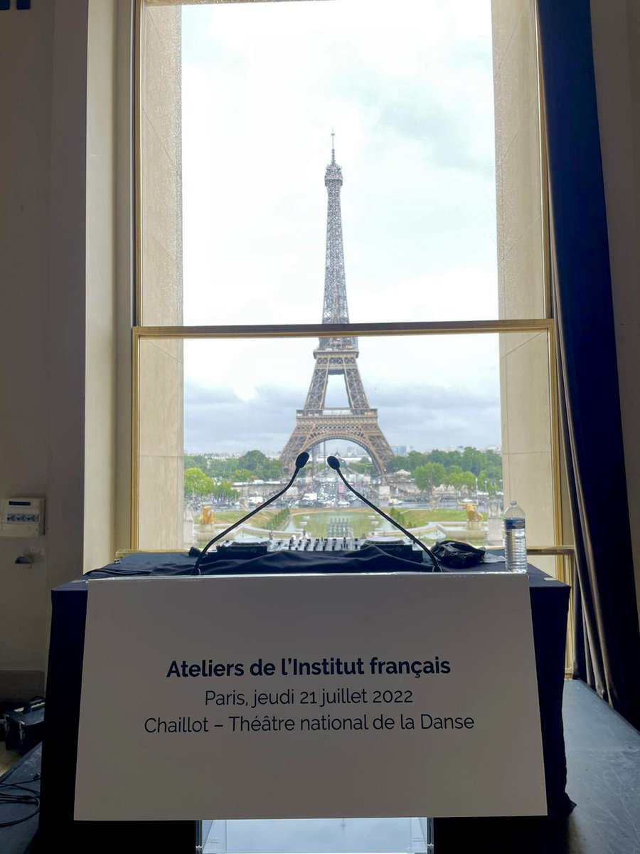 IFParis's tweet photo. Aujourd’hui et demain, nous vous ferons partager tous les grands temps forts des Ateliers de l’IF qui célèbrent cette année 100 ans de diplomatie culturelle !
Dès 10h, suivez en direct la séance plénière au Théâtre National de Chaillot : https://t.co/qDwxsQe9MX https://t.co/rfpbBTiIzm