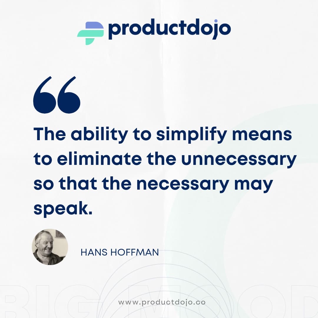 productdojo's tweet image. One noteworthy aspect of any great product is the simplicity. So simplify, simplify, simplify! It's often the simple things that counts! 

#userex #uxdesign #productbuilding #prodmgmt