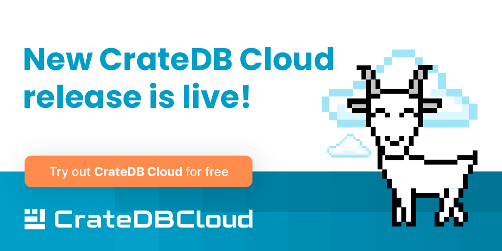 Great news for Azure and AWS Marketplace users 🥳 With the latest CrateDB Cloud release, we introduce a smoother and faster deployment method and an easy application of any #Azure or #AWS credit to #CrateDB Cloud ☁️ Try out CrateDB Cloud for free 👇
hubs.ly/Q01hglKc0