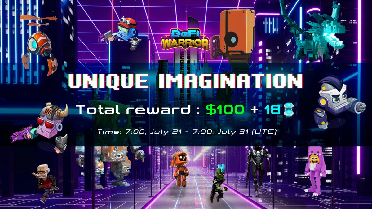 TheMeraGame's tweet photo. 🔥What kind of activities that you want to explore in Metaverse? Unleash your imagination and don't forget to let us know your most unique ideas on this post!

Just react + CMT your ideas on: https://t.co/ZpWe1q7nsR

⏰UTC: 7:00 Jul 21 - 7:00 Jul 31

#metaverse #airdrop #P2E https://t.co/4ra27wU7om