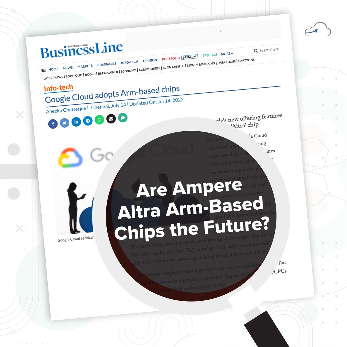 cloudthat's tweet image. The latest company to join a transition that will take market share from Intel Corp and Advanced Micro Devices. Find out what all the buzz is about now! Read here - bit.ly/3zodqxW

#MicroDevice #GCP #GoogleCloud #Cloud #Tech #Technology #Ampere #Altra
