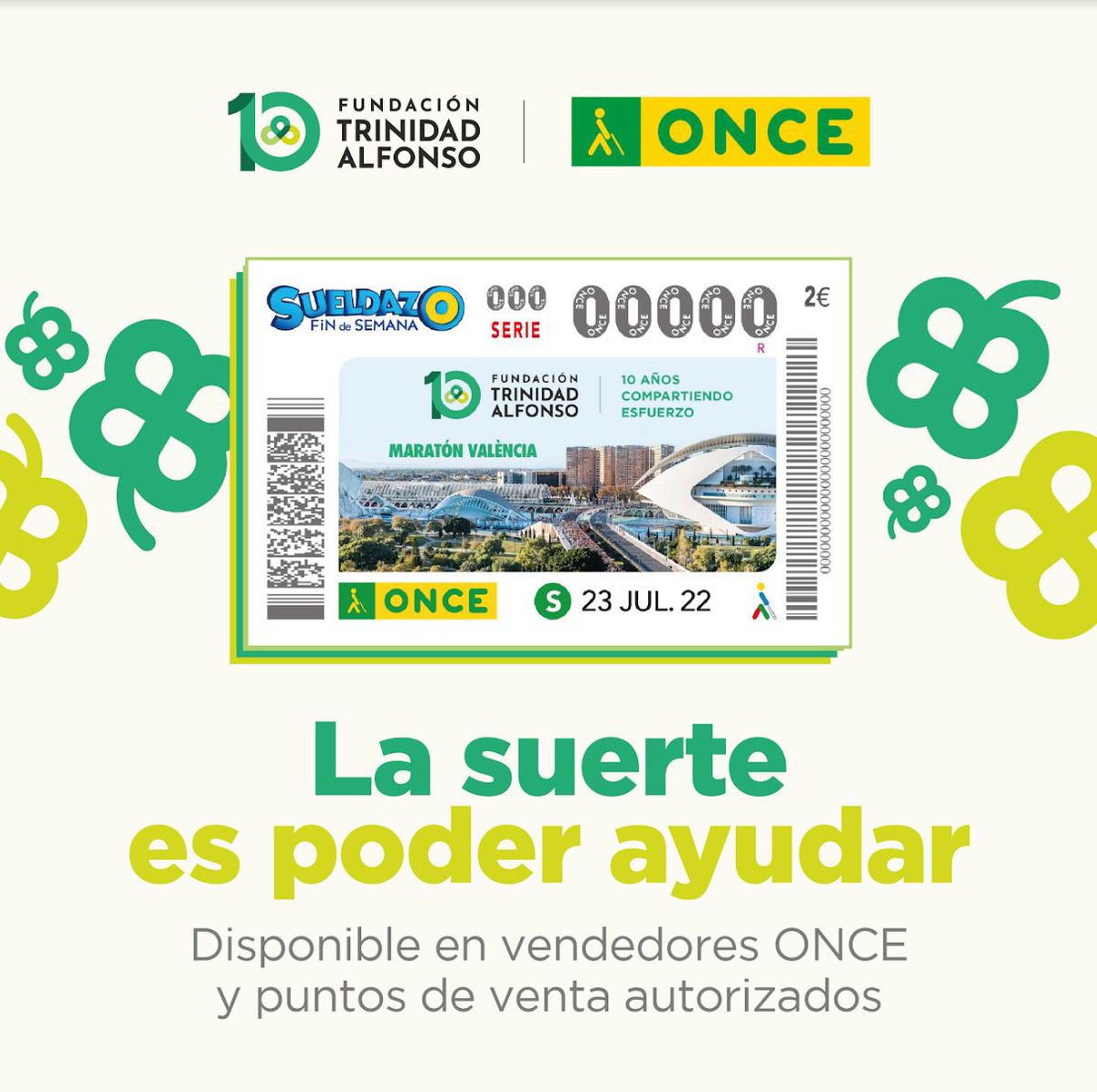 NestorAbad (@nestorabad1) on Twitter photo La <a href="/FTA_CV/">Fun.Trinidad Alfonso</a> está de celebración con su 10º aniversario. Yo me uno a este cumpleaños con el cupón de la ONCE para este sábado 23 de julio. Porque la suerte es poder ayudar. <a href="/ProyectoFER/">Proyecto FER</a> #ONCE10añosFTA La <a href="/FTA_CV/">Fun.Trinidad Alfonso</a> está de celebración con su 10º aniversario. Yo me uno a este cumpleaños con el cupón de la ONCE para este sábado 23 de julio. Porque la suerte es poder ayudar. <a href="/ProyectoFER/">Proyecto FER</a> #ONCE10añosFTA