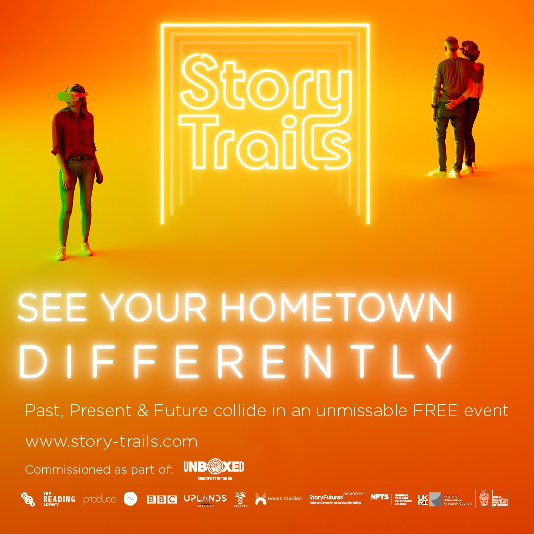 The UK’s largest immersive storytelling project kicks off in a week in Sheffield! #StoryTrails marries cutting-edge immersive technologies with the power of archival moving image to tell the untold stories of 15 towns across the UK. For more information: story-trails.com