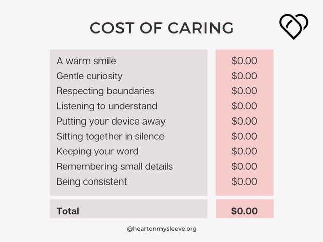 HOMS_movement's tweet photo. We are not responsible for someone’s entire life, but we can be accountable for how we show up in an interaction. 
It truly costs nothing to care. 

#Heartonmysleeve https://t.co/ToIHrQ3FLs