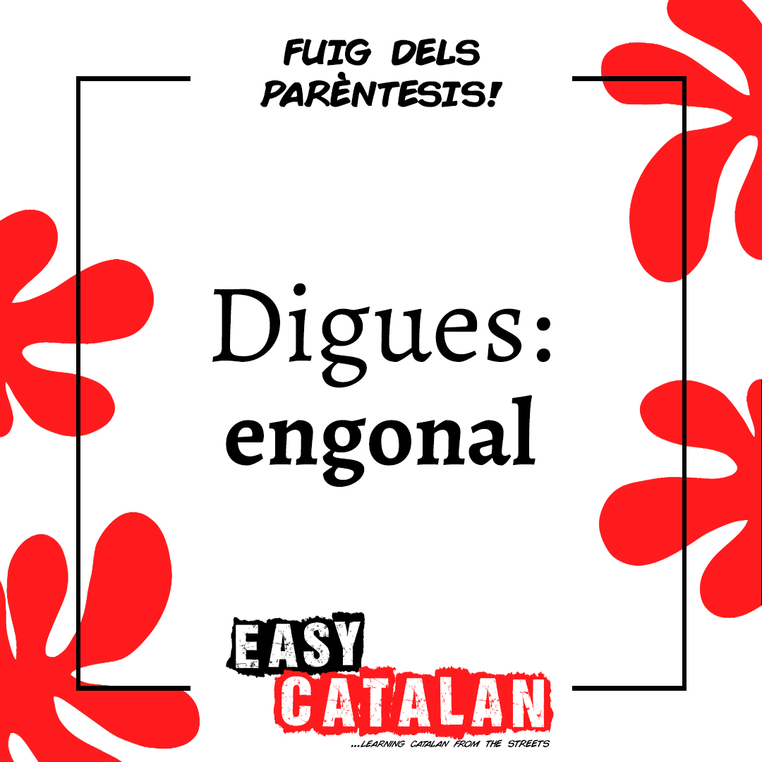 EasyCatalan's tweet photo. En lloc de: ingle ❌
Digues: engonal ✔️
Per exemple: Ahir, fent esport, em vaig fer mal a l’engonal.
🏃 Fuig dels parèntesis amb nosaltres!
Si t'agrada el contingut, dona'ns suport a https://t.co/NrvyMs9hi2
#engonal #bendit #learningcatalan https://t.co/bFMY3eUx2p