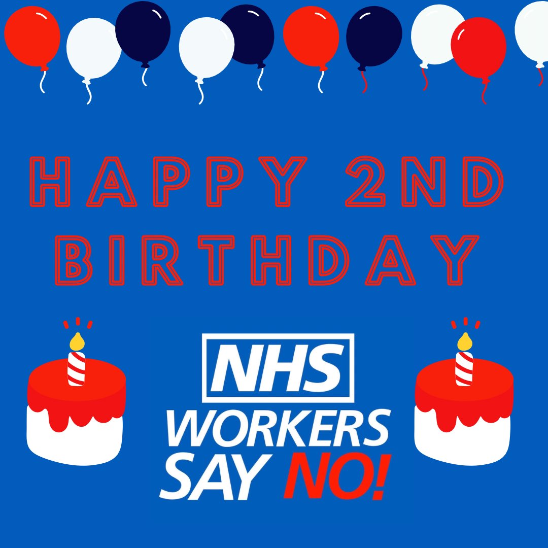 Happy 2nd Birthday to Us! 

#NHSPAY #nhspay15 #nhsstaff #nhsworkers #happybirthday