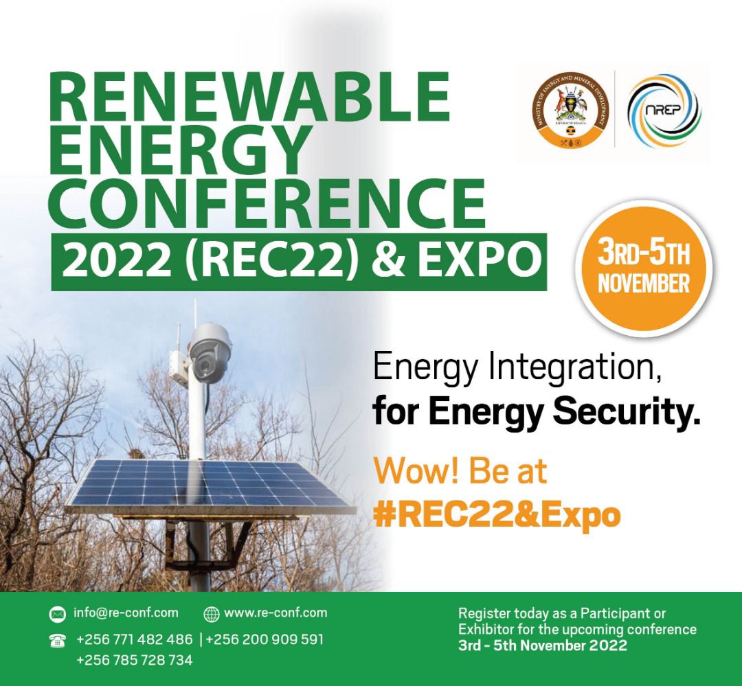 #REC22andEXPO

<a href="/NicMukisa/">Nicholas Mukisa, PhD</a> <a href="/bmusekese/">Benard Musekese Wabukala, PhD</a> <a href="/agatha_ad/">Agatha ankunda</a> <a href="/EdwinMuhumuzaB/">Edwin Muhumuza</a> <a href="/CommsOutcome/">Outcome Communications</a> <a href="/unreeea/">Uganda National Renewable Energy Alliance(UNREEEA)</a> <a href="/FAOUganda/">FAO in Uganda</a> <a href="/DailyMonitor/">Daily Monitor</a> <a href="/RuralElec/">Alliance for Rural Electrification</a> <a href="/ericktug/">Tugume Erick</a> <a href="/TotalEnergiesUG/">TotalEnergies Uganda</a> <a href="/useaug/">Uganda Solar Energy Association(USEA)</a> <a href="/Makerere/">Makerere University</a>  <a href="/ZKakungulu/">Zainab Kakungulu</a> <a href="/mulihiB/">Mulihi Bumali</a> <a href="/butoto_n/">SusanNButoto</a> <a href="/beewol/">Beewol</a> <a href="/Jalwee/">虎倫 COLIN KABS</a> <a href="/UNDPClimate/">UNDP Climate</a> 

#SDGs #SDG7 #energysecurity #renewableenergy