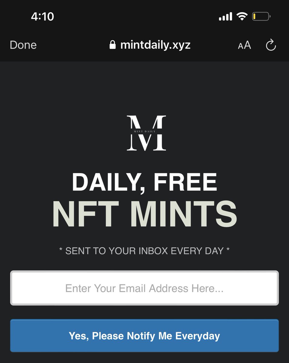Mint Daily XYZ tweet media