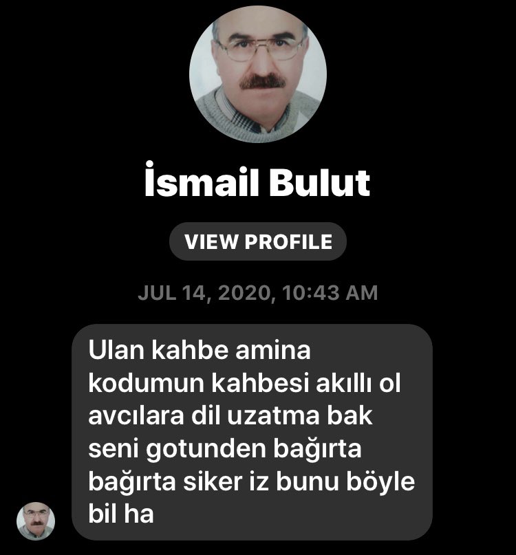 veganzulal's tweet photo. Mahkeme gazeteci ve hayvan özgürlüğü aktivisti olarak avcılık karşıtı yazılarım ve konuşmalarım nedeniyle bana küfürlü tehditte bulunan avcıyı beraat ettirdi!

Suçu işlediğine dair yeterli delil elde edilememiş! Mesajı atarken video mu çekilecekti! @adalet_bakanlik @bybekirbozdag https://t.co/ESh7kYF4qw