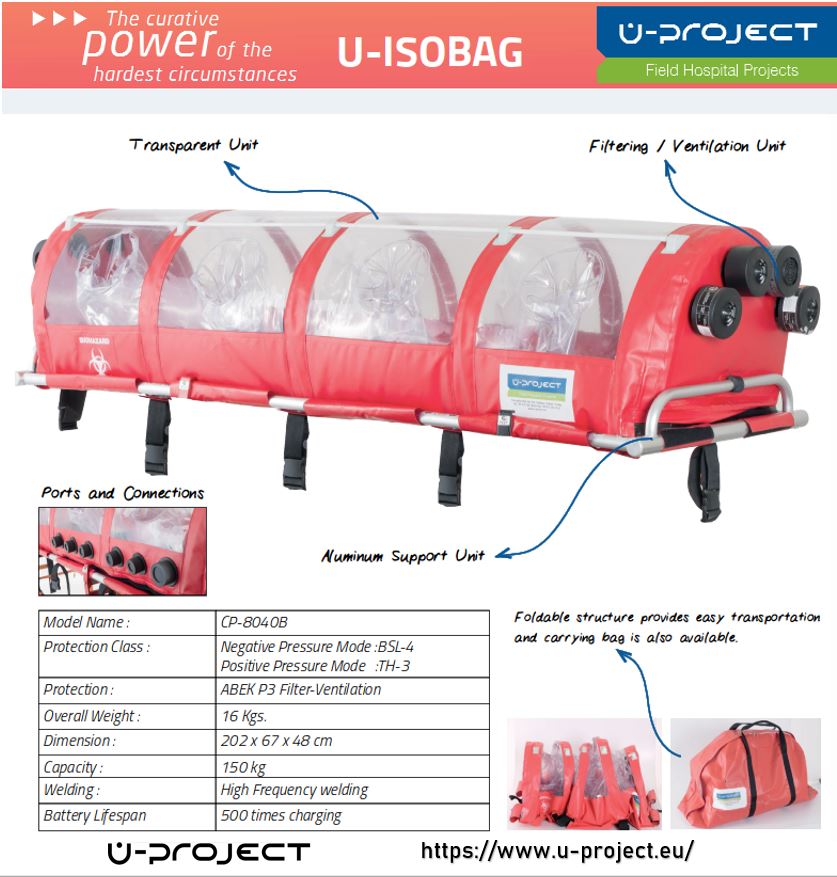 uprojectfield's tweet photo. U-ISOBAG provides a high degree of protection against exposure to life-threatening influences,such as highly infectious viruses and bacteria by using high frequency sealing technology.
For more information : https://t.co/Fi7F4R8P0O
#isobag #protection #cbrn #isolation #chambers https://t.co/Fde1au0o8L