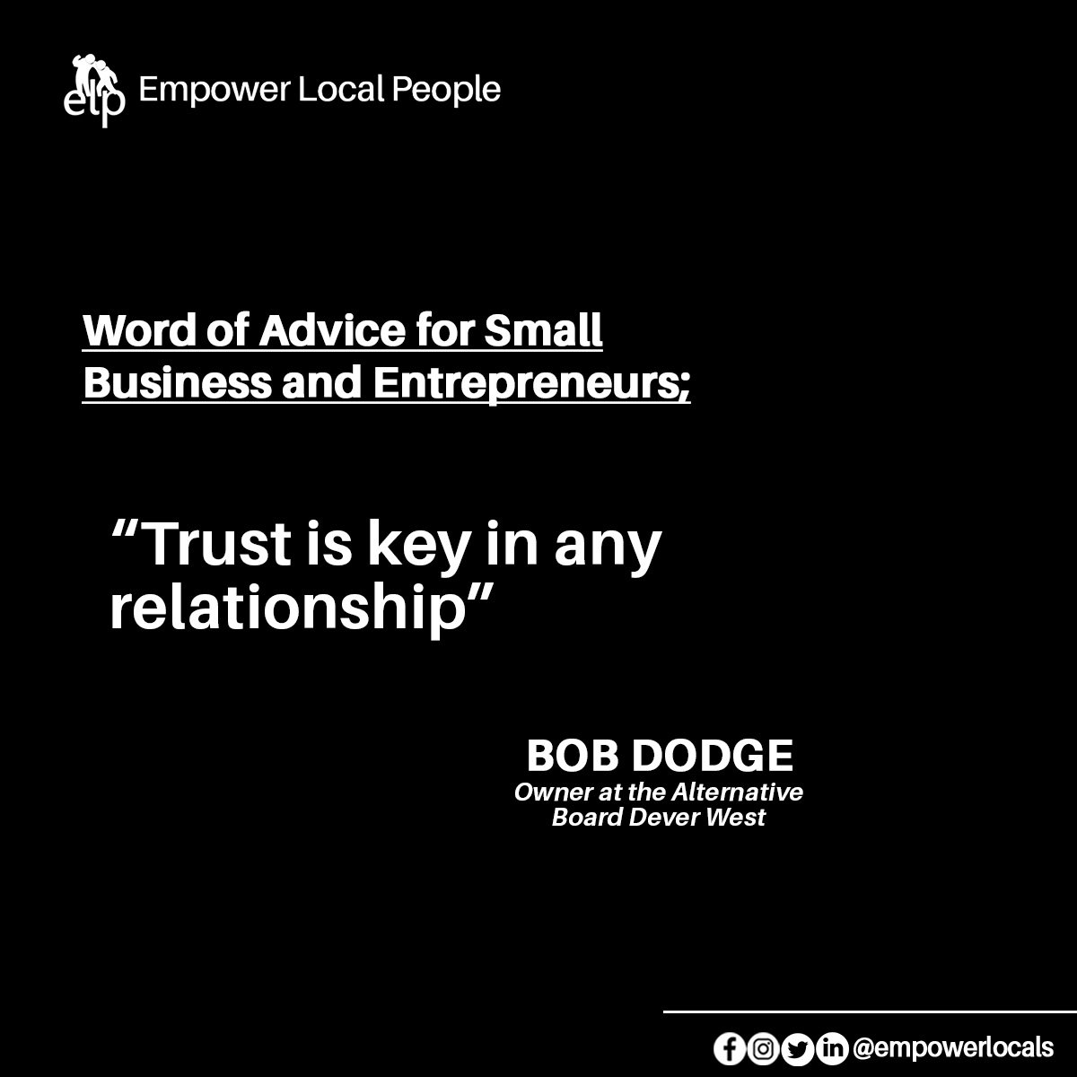 empowerlocals's tweet photo. As a business owner, if you want to succeed, you must build trust by helping your prospects and customers.
#empowerlocals #smallbusiness #entrepreneurs #businessgrowth #business #businessstrategy #consumerstrust #customerstrust https://t.co/5ZgAaafBPe