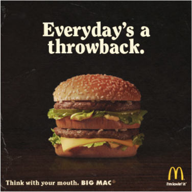 Throwback anyday. #BigMac #tbt ❤️