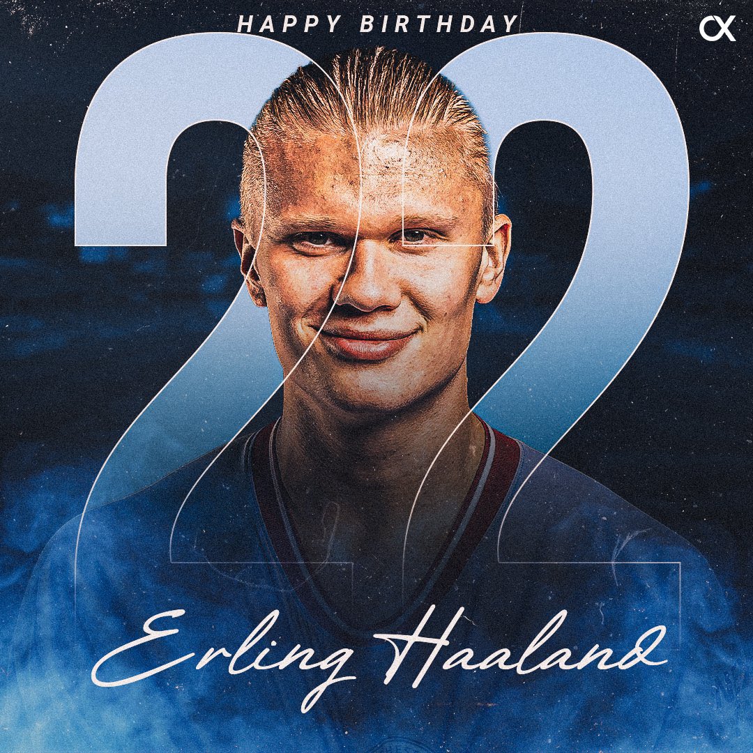 Cityzensgh's tweet photo. Happy Birthday to you 🎉🎂🥳@erling https://t.co/TbjYwLwfpl