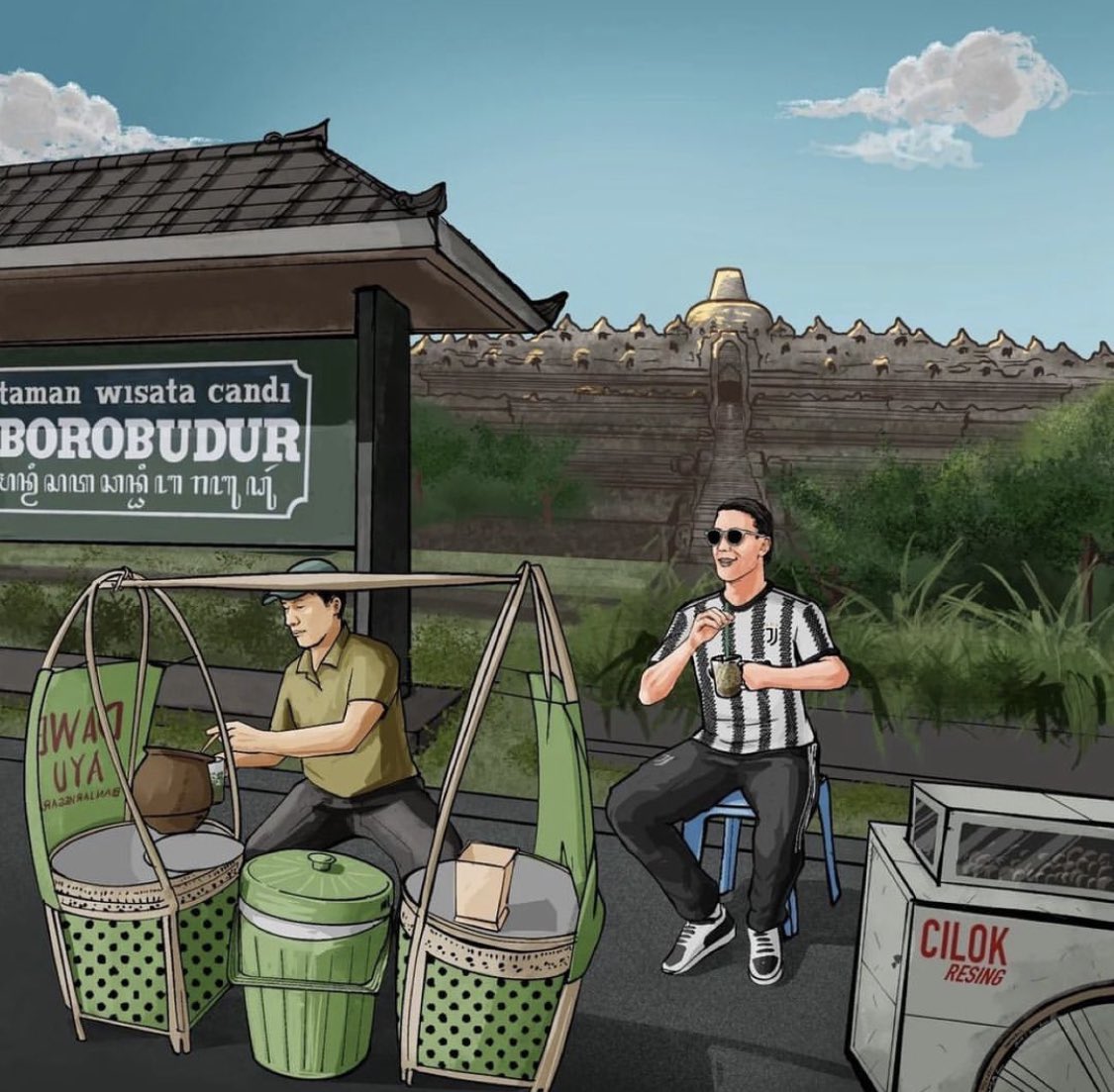 Fans Bianconeri mana suaranya?🙋

Ternyata ada salah satu pemain klub asal Italia <a href="/juventusfcen/">JuventusFC 🇬🇧🇺🇸</a> nih guys yang sedang berlibur ke Magelang, untuk melihat keindahan Candi Borobudur sambil menikmati kuliner lokal seperti dawet ayu dan juga cilok 😁.