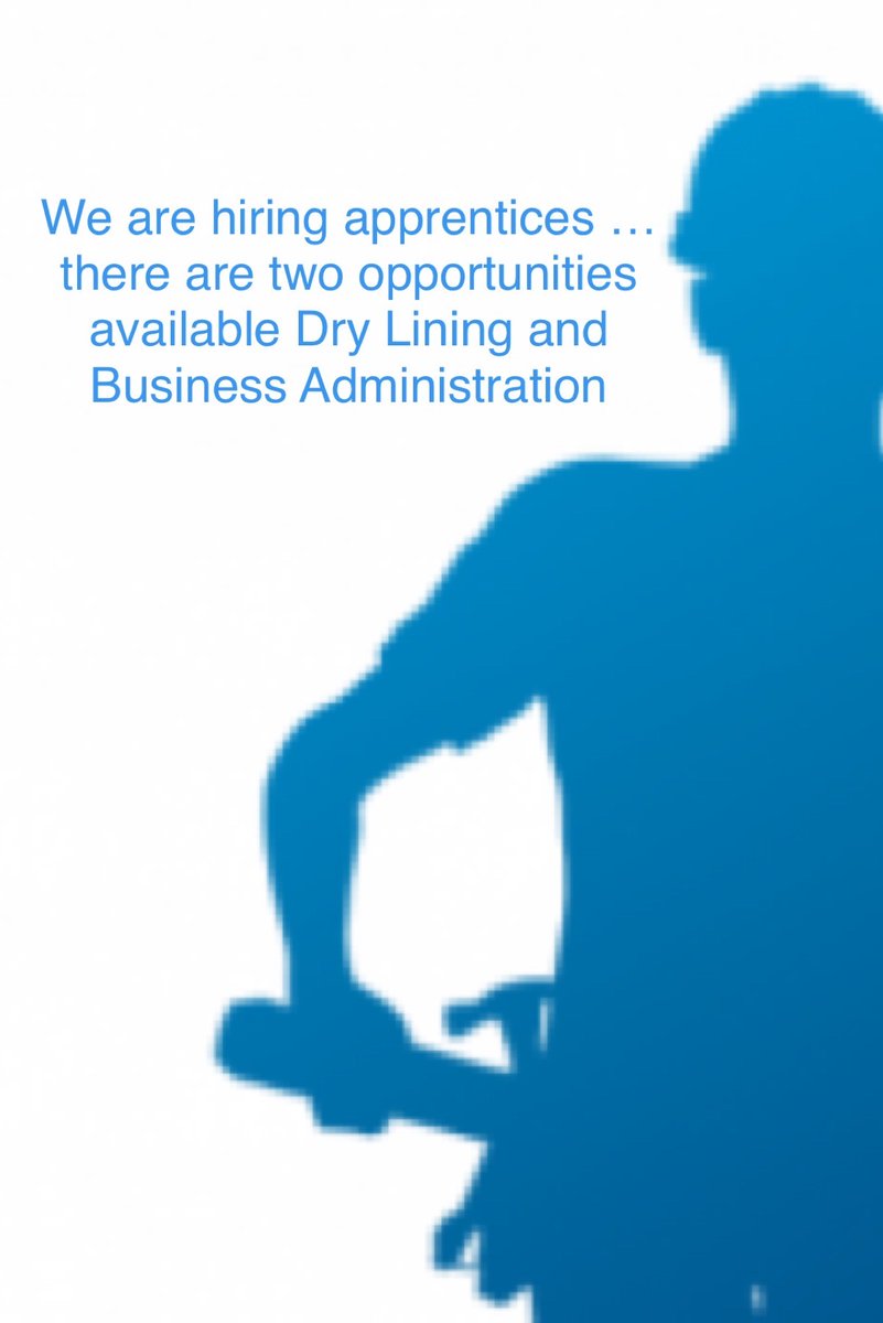 Know anyone who wants to earn whilst they learn ? Gain experience and a qualification ? CG Reynolds are seeking new team members - two opportunities available - Dry Lining and Business Administration. If you know some interested ask them to contact abigail.jones@cgreynolds.co.uk