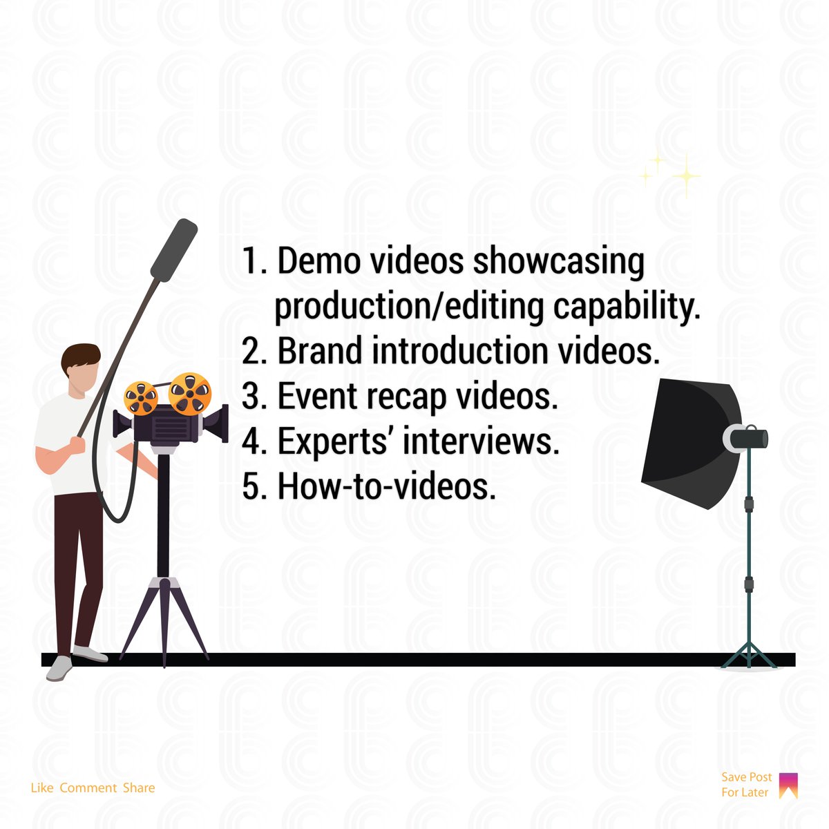 Boreshaltd's tweet photo. Video content is useful for information, education, and entertainment. When used creatively, they help in boosting your business's conversion rate.

#marketingtips #digitalmarketingagency
#digitalmarketing #workwithcreatives https://t.co/pmGfhV4Wmi