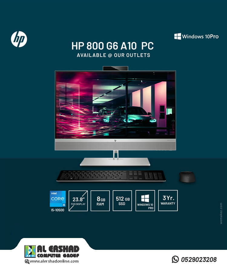 HP800 G6 A10 PC
✔ 3 Year Warranty
✔ CORE I5
✔ 512 GB SSD 
✔ 8 GB RAM
Available @ ➡ alershadonline.com
Whats app @ ➡ wa.me/+971529023208
#hp #computers #technology #computeraccessories #alershadonline #alershadgroup #uae #dubai #abudhabi #sharjah