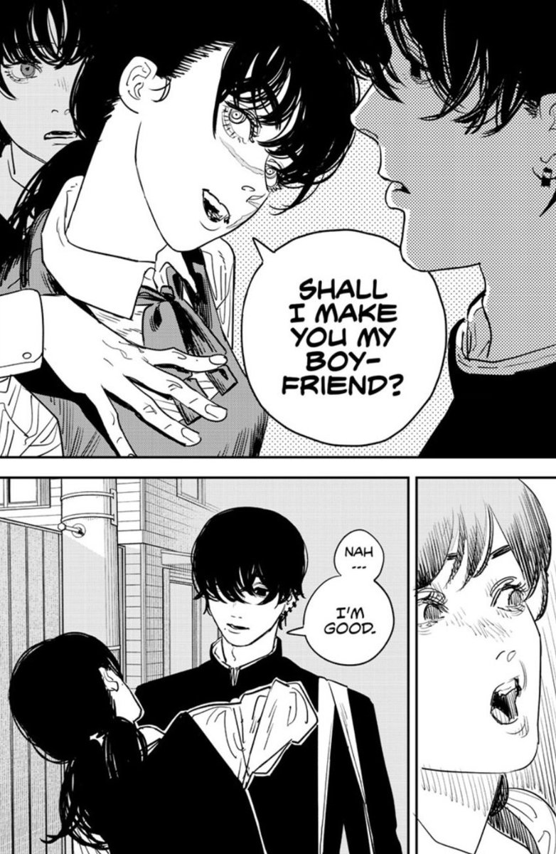 kira_lightasahi's tweet photo. Good one Yoshida.
#chainsawmanpart2 #chapter99 https://t.co/msp84myjaj