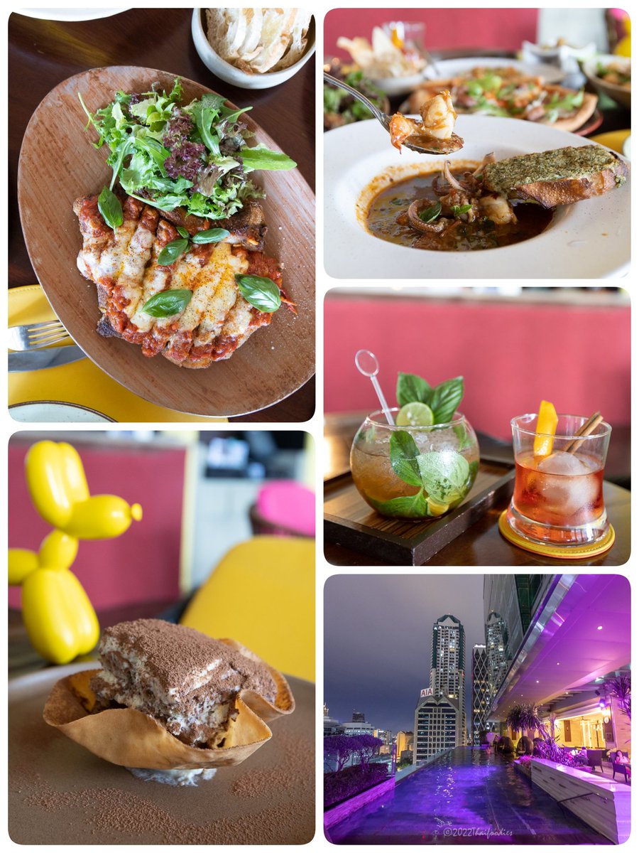 thaifoodies2's tweet photo. ชวนชิม😋อาหารอิตาเลียนเลิศรส #ANTITO ชั้น14รร. #EastinGrandSathorn 
💥การันตีคุณภาพ โดย เชฟชาวอิตาเลียน "อเมริโก้ ติโต้ เซสทิ ที่คว้ารางวัลมิชลิน1ดาวมาได้ ถึง5ปีซ้อน👉PrawnCarpaccioจานนี้ห้ามพลาด กุ้งสดมาก เนื้อเด้ง หวานด้วยตัวกุ้งเอง😋Italian sausage pizza fritta @aroii https://t.co/OGp4hIMFS4