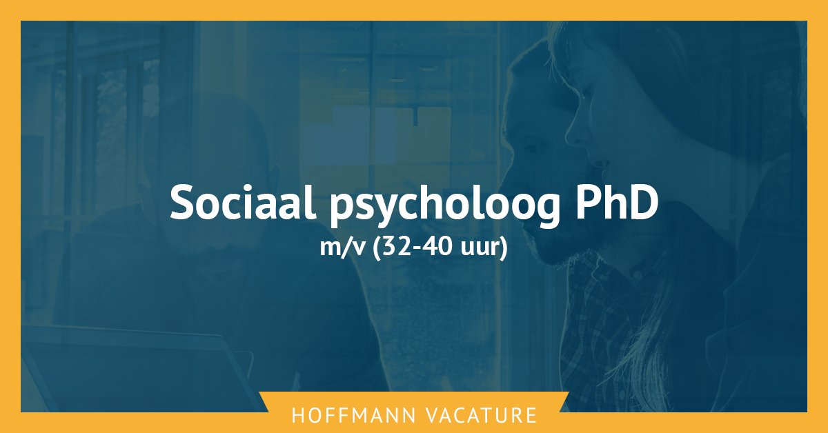 #vacaturealert Als sociaal psycholoog bij Hoffmann ben jij de expert op het gebied van #gedragsverandering. Je maakt impact bij organisaties en deelt je kennis als #thoughtleader. Zet de stap en #solliciteer! hoffmann.nl/werken-bij/vac…
Delen wordt gewaardeerd!