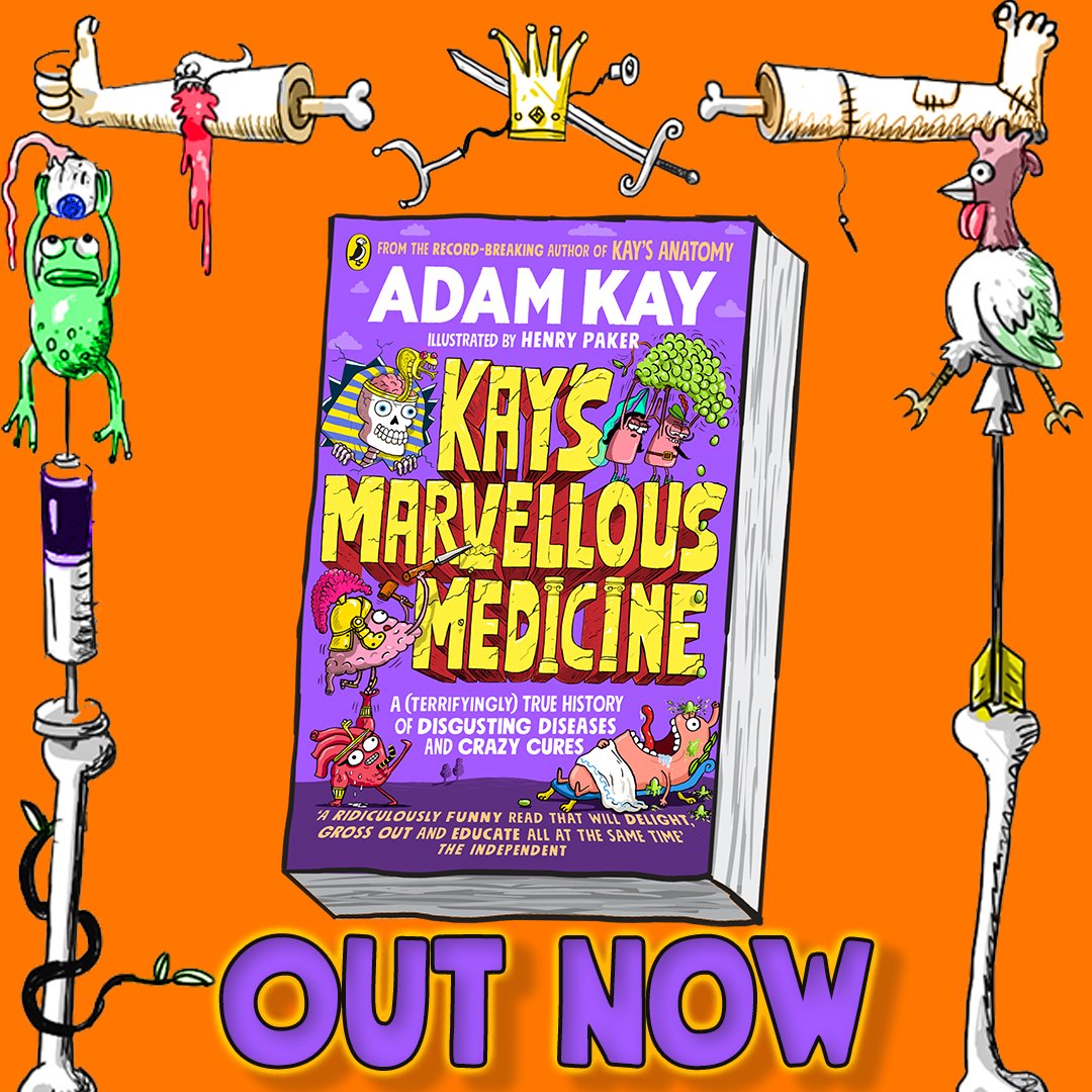 Children's Book News! KAY'S MARVELLOUS MEDICINE by me and <a href="/HenryPaker/">Henry Paker</a> is out today in paperback. For kids aged 7-12 (and their parents too, let's be honest) amazon.co.uk/Kays-Marvellou…
