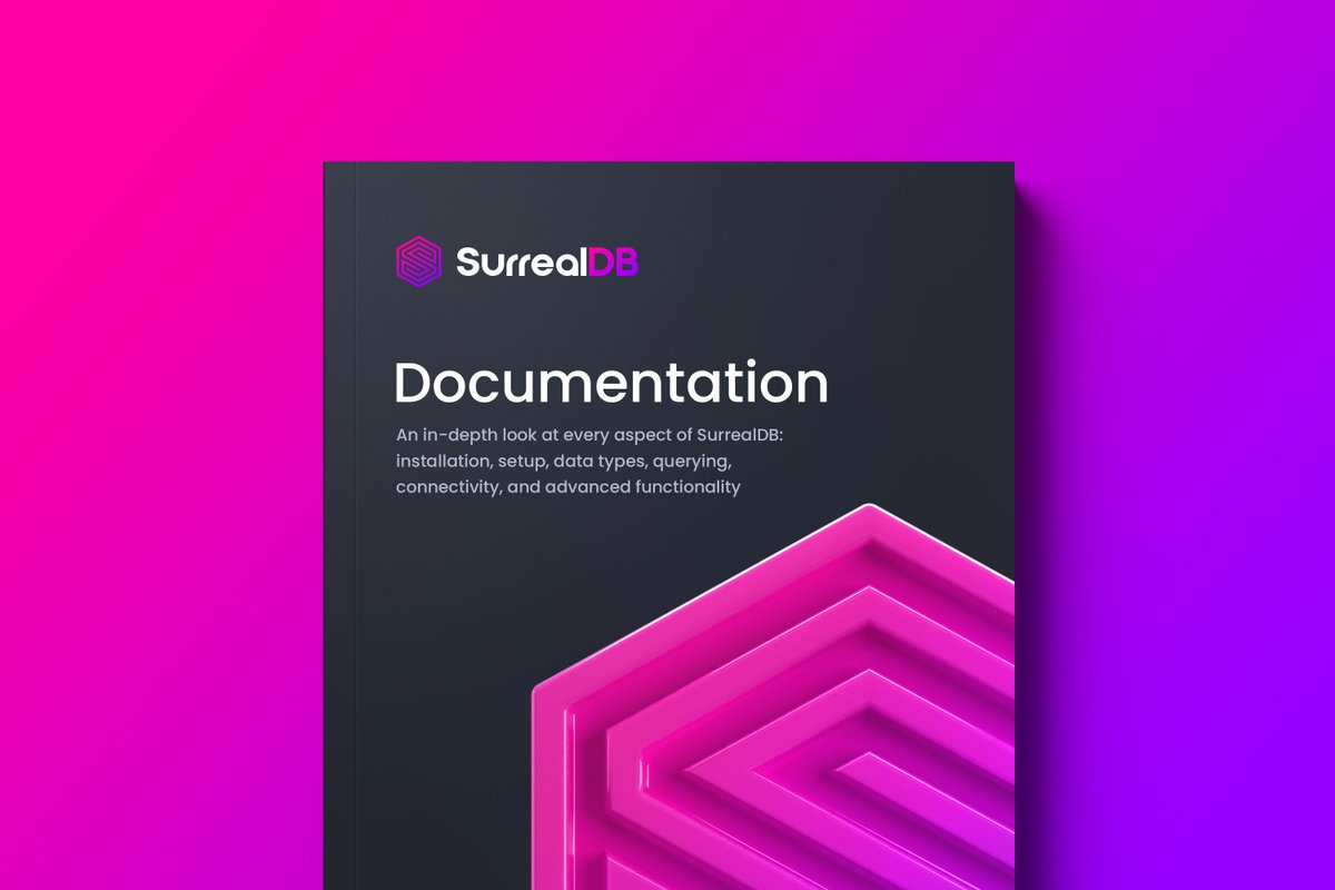 We’re happy to announce that our <a href="/SurrealDB/">SurrealDB</a> Documentation is LIVE! #Installation, #setup, #datatypes, #querying, #connectivity, advanced #functionality. It's all here - surrealdb.com/docs

#community #discussions #github #issues #opensource #SurrealDB