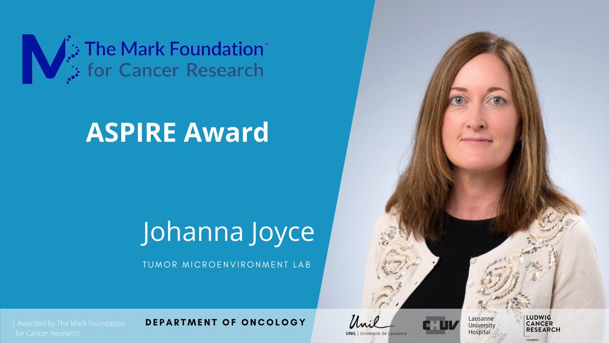 Oncology UNIL CHUV (@oncounilchuv) on Twitter photo ICYMI - Prof Johanna Joyce is among <a href="/TheMarkFdn/">The Mark Foundation for Cancer Research</a> 's 8 recipients of this year's ASPIRE awards.
The Mark Foundation's support will further advance research into the bacterial microbiome in brain metastasis <a href="/Joycelab/">Johanna Joyce Lab</a> <a href="/unil/">Université de Lausanne</a> <a href="/Ludwig_Cancer/">Ludwig Cancer</a>
Find out more🗞️bit.ly/3Pn8caV ICYMI - Prof Johanna Joyce is among <a href="/TheMarkFdn/">The Mark Foundation for Cancer Research</a> 's 8 recipients of this year's ASPIRE awards.
The Mark Foundation's support will further advance research into the bacterial microbiome in brain metastasis <a href="/Joycelab/">Johanna Joyce Lab</a> <a href="/unil/">Université de Lausanne</a> <a href="/Ludwig_Cancer/">Ludwig Cancer</a>
Find out more🗞️bit.ly/3Pn8caV