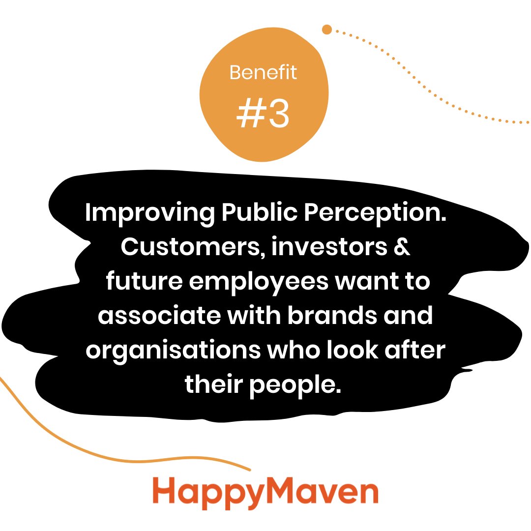 happymaven's tweet photo. Benefits of Investing #DEI &amp; #EmployeeWellbeing |  3️⃣th Edition 

Benefit #3: Improving Public Perception. Customers, investors &amp; future employees want to associate with organisations who look after their people. #CompanyCulture matters to the #FutureWorkforce. https://t.co/o0JcW6HRKU