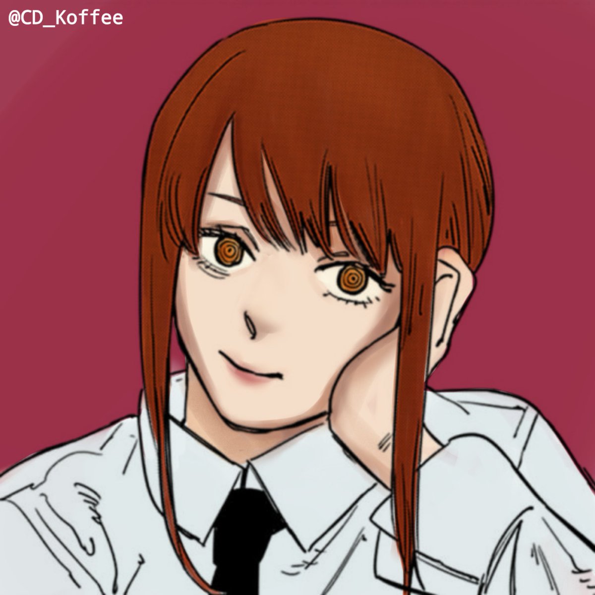 CD_Koffee's tweet photo. Makima color.
#chainsawman #makima #mangacoloring #manga #digitalart https://t.co/JN9ZtF899r