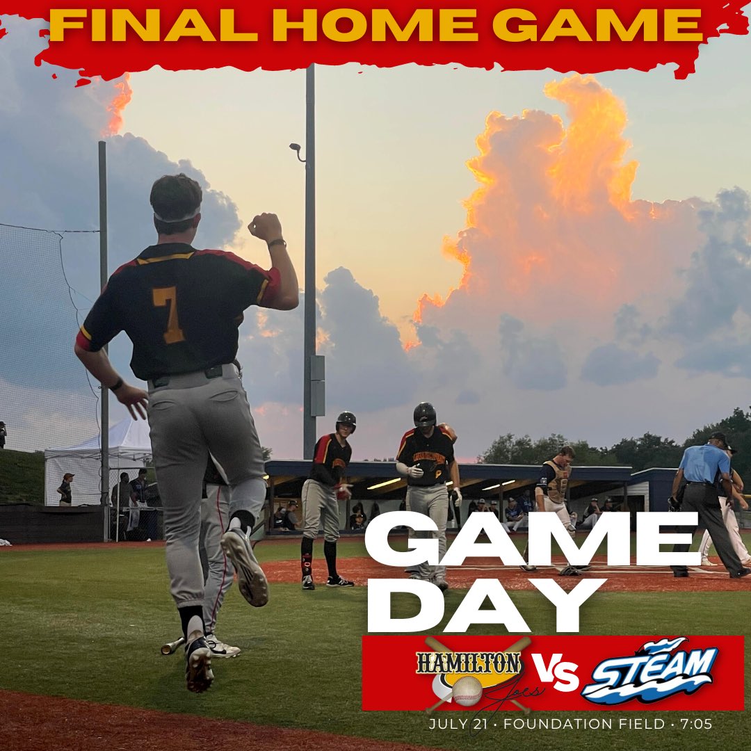 RISE &amp; SHINE, JOES FANS! 
Today is our FINAL Home Game! Come on out to Foundation Field this evening to cheer on your Joes as they take on the Steam!