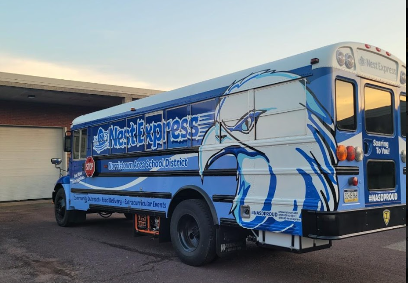 The wheels on the bus go round and round, all through Norristown! The Nest Express is here! See you at 11am at MLK/Simmons Center and 12:30pm at Elmwood Park. <a href="/NASDSuper/">Christopher Dormer</a> <a href="/NorristownASD/">Norristown Area School District</a> <a href="/RooseveltCampus/">RooseveltCampus</a> <a href="/NASDenEspanol/">NASD en Español</a> <a href="/NASDStudentServ/">NASD Student Services</a>