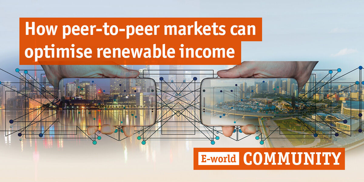 Do you want to learn more about #P2P markets?
On Sep, 7 <a href="/UrbanChain_/">UrbanChain</a> will explain how this markets can optimize #renewable income. They also will be presenting the ACCESS Project with <a href="/West_Suffolk/">West Suffolk Council</a> as case study. Register for free at #Eworld Community: t1p.de/xwtgx