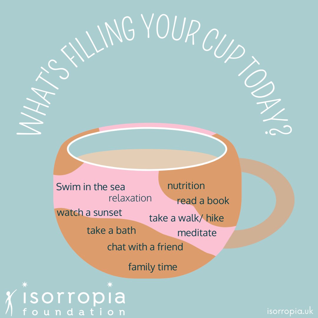 IsorropiaF's tweet photo. It's so important to fill your cup with the things that recharge your batteries and fill your soul with joy. 

What gives you a burst of energy in your daily life? 💙

#wellbeing #wellbeingservice #fillyourcup #youmatter #bekindtoyourself #bekindtoyourmind https://t.co/Zw4ev8HJ4I