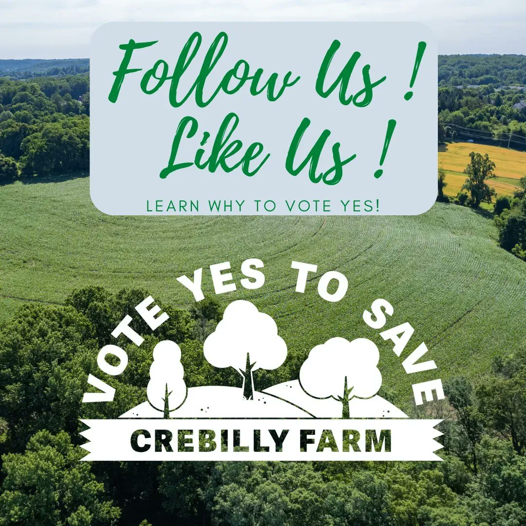 VoteYesCrebilly's tweet photo. Learn more about the proposed Open Space Tax in Westtown Township. #voteyescrebilly #savecrebilly https://t.co/BNLdK2HHOg